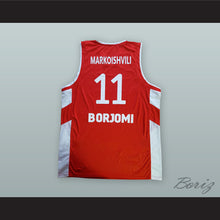 Load image into Gallery viewer, Manuchar Markoishvili 11 Georgia National Team Red Basketball Jersey
