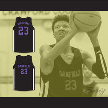 Load image into Gallery viewer, MarJon Beauchamp 23 Garfield High School Bulldogs Black Basketball Jersey 2