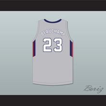 Load image into Gallery viewer, MarJon Beauchamp 23 Nathan Hale High School Raiders Gray Basketball Jersey 2