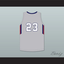 Load image into Gallery viewer, MarJon Beauchamp 23 Nathan Hale High School Raiders Gray Basketball Jersey 1