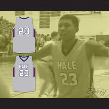 Load image into Gallery viewer, MarJon Beauchamp 23 Nathan Hale High School Raiders Gray Basketball Jersey 1
