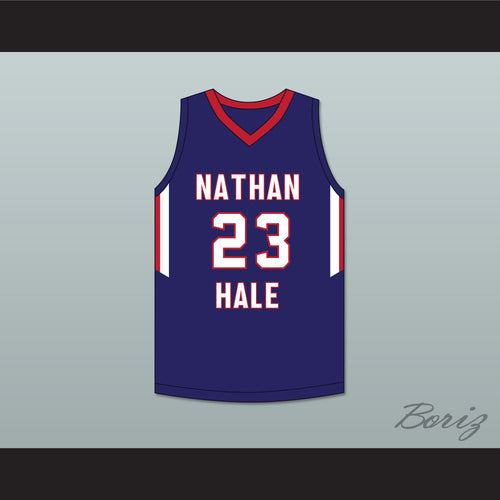 MarJon Beauchamp 23 Nathan Hale High School Raiders Navy Blue Basketball Jersey 1