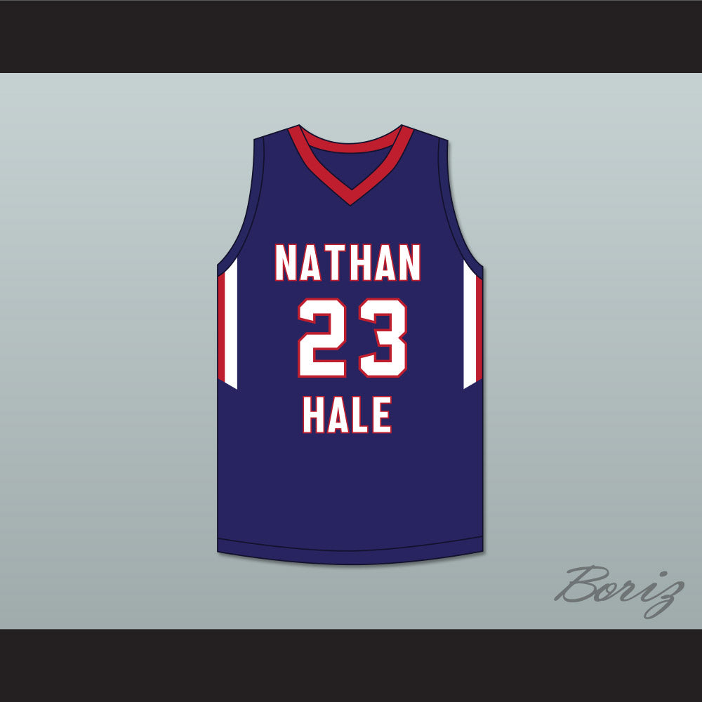 MarJon Beauchamp 23 Nathan Hale High School Raiders Navy Blue Basketball Jersey 1