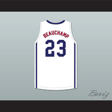 Load image into Gallery viewer, MarJon Beauchamp 23 Nathan Hale High School Raiders White Basketball Jersey 2
