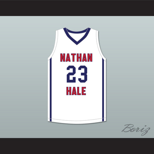 MarJon Beauchamp 23 Nathan Hale High School Raiders White Basketball Jersey 1