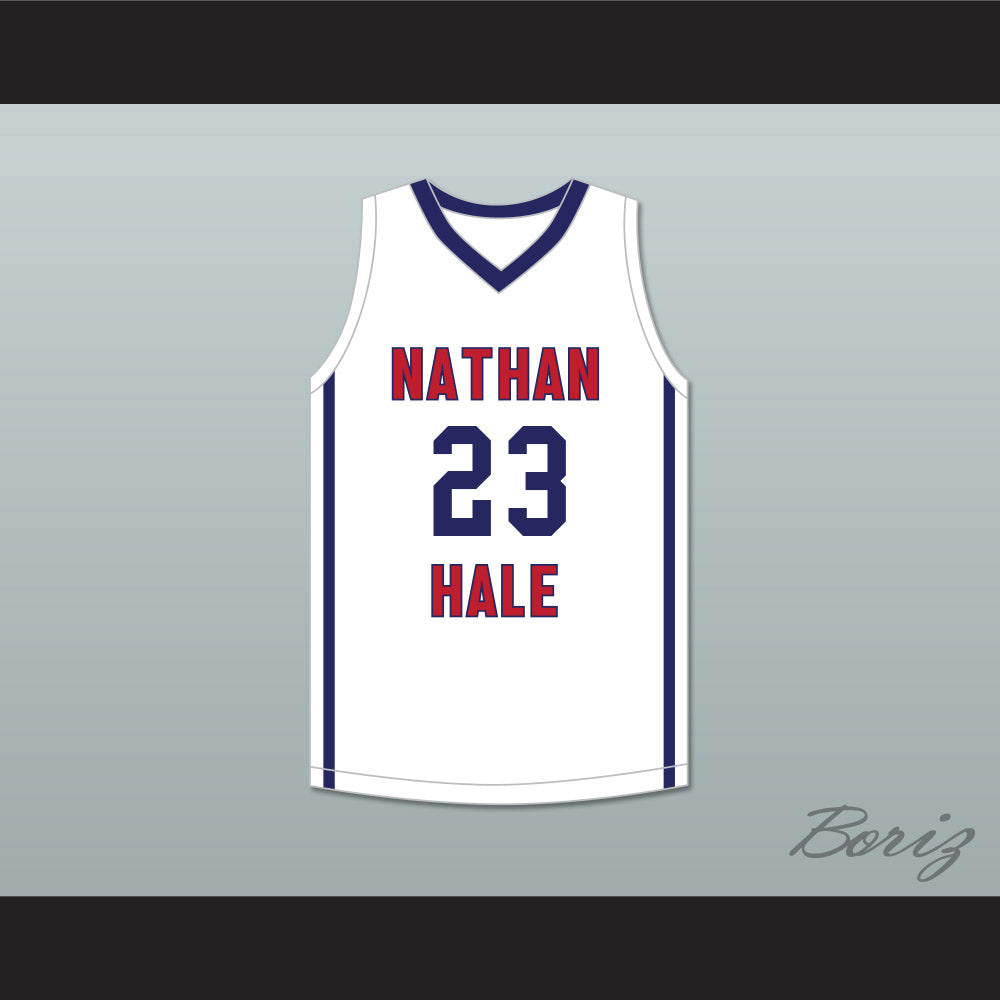 MarJon Beauchamp 23 Nathan Hale High School Raiders White Basketball Jersey 1
