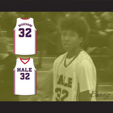 Load image into Gallery viewer, MarJon Beauchamp 32 Nathan Hale High School Raiders White Basketball Jersey 2