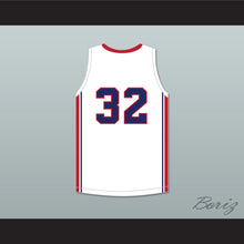 Load image into Gallery viewer, MarJon Beauchamp 32 Nathan Hale High School Raiders White Basketball Jersey 1