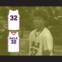 Load image into Gallery viewer, MarJon Beauchamp 32 Nathan Hale High School Raiders White Basketball Jersey 1