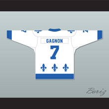 Load image into Gallery viewer, Marc Gagnon 7 Le National de Québec White Hockey Jersey- Lance et compte (He Shoots, He Scores)