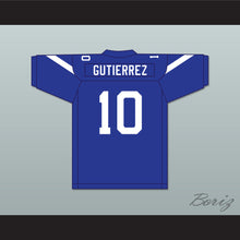 Load image into Gallery viewer, Marcos Gutierrez 10 Liberty Christian School Warriors Blue Football Jersey