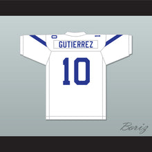 Load image into Gallery viewer, Marcos Gutierrez 10 Liberty Christian School Warriors White Football Jersey