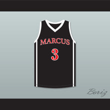 Load image into Gallery viewer, Marcus Smart 3 Edward S. Marcus High School Marauders Black Basketball Jersey 2