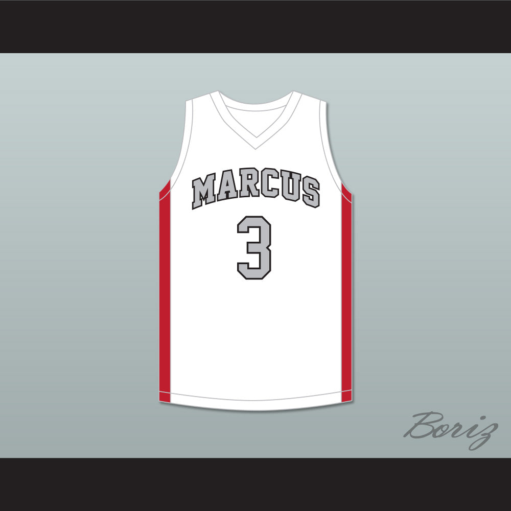 Marcus Smart 3 Edward S. Marcus High School Marauders White Basketball Jersey 2