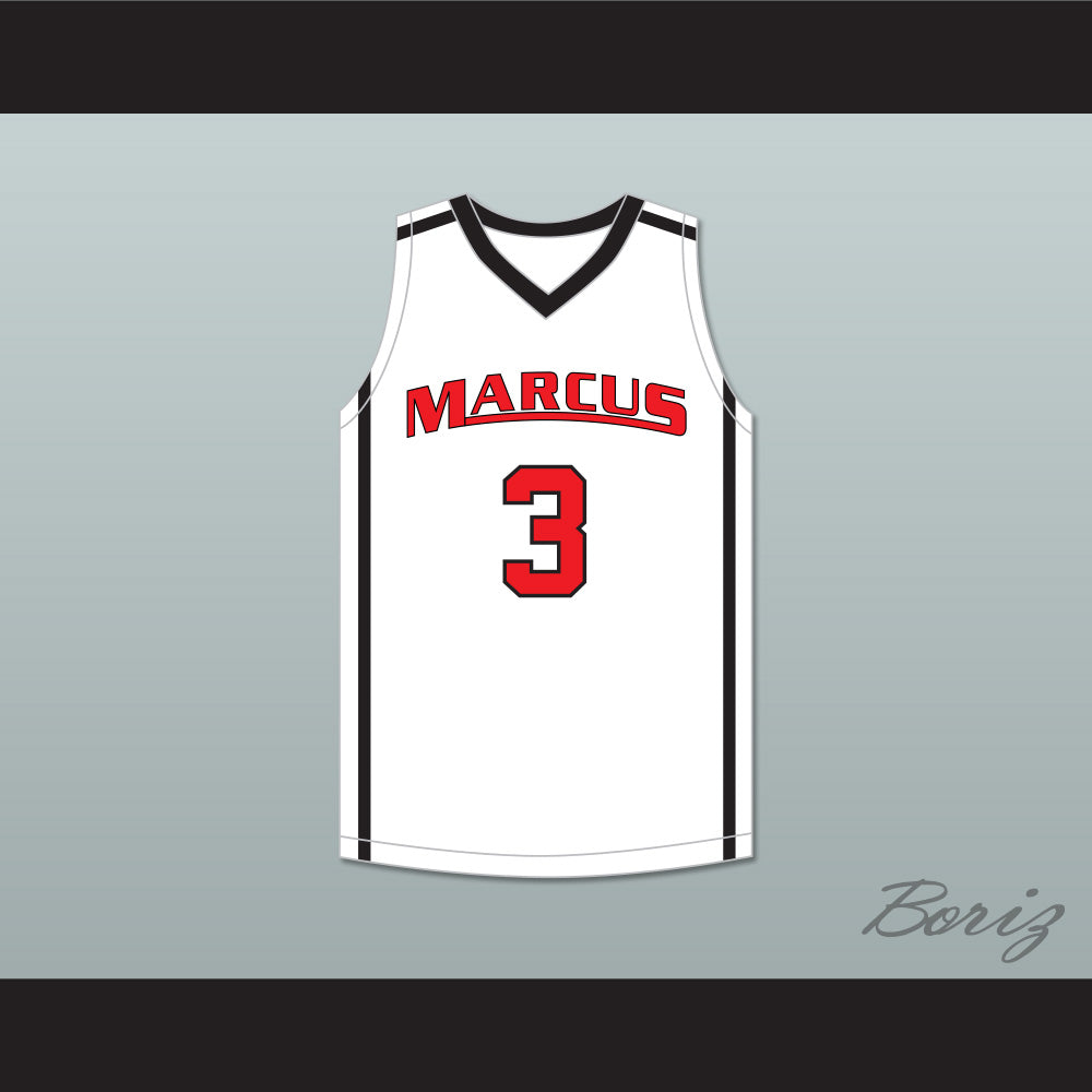 Marcus Smart 3 Edward S. Marcus High School Marauders White Basketball Jersey 4