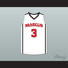 Load image into Gallery viewer, Marcus Smart 3 Edward S. Marcus High School Marauders White Basketball Jersey 3