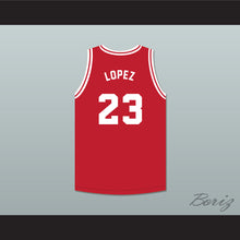 Load image into Gallery viewer, Mario Lopez 23 Tijuana Piranhas Red Basketball Jersey Mexican Expansion Team