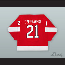 Load image into Gallery viewer, Mariusz Czerkawski 21 Poland National Team Red Hockey Jersey