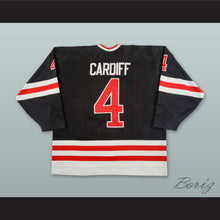 Load image into Gallery viewer, Mark Cardiff 4 Niagara Falls Thunder Black Hockey Jersey