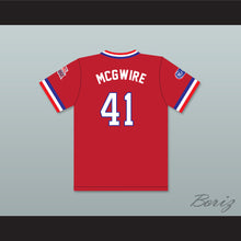 Load image into Gallery viewer, Mark McGwire 41 1984 USA Team Red Baseball Jersey