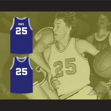 Load image into Gallery viewer, Mark Price 25 Enid High School Plainsman Navy Blue Basketball Jersey 1