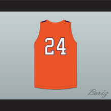 Load image into Gallery viewer, Mark Williams 24 Norfolk Academy Bulldogs Orange Basketball Jersey 1