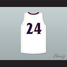 Load image into Gallery viewer, Mark Williams 24 Norfolk Academy Bulldogs White Basketball Jersey 1