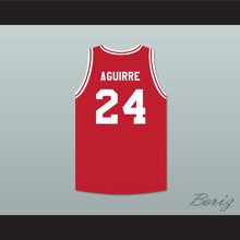 Load image into Gallery viewer, Mark Aguirre 24 Push Excel Pro Basketball Classic Red Basketball Jersey 1988 Charity Event