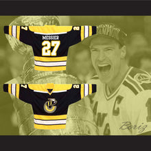 Load image into Gallery viewer, Mark Messier 27 Cincinnati Stingers Black Hockey Jersey