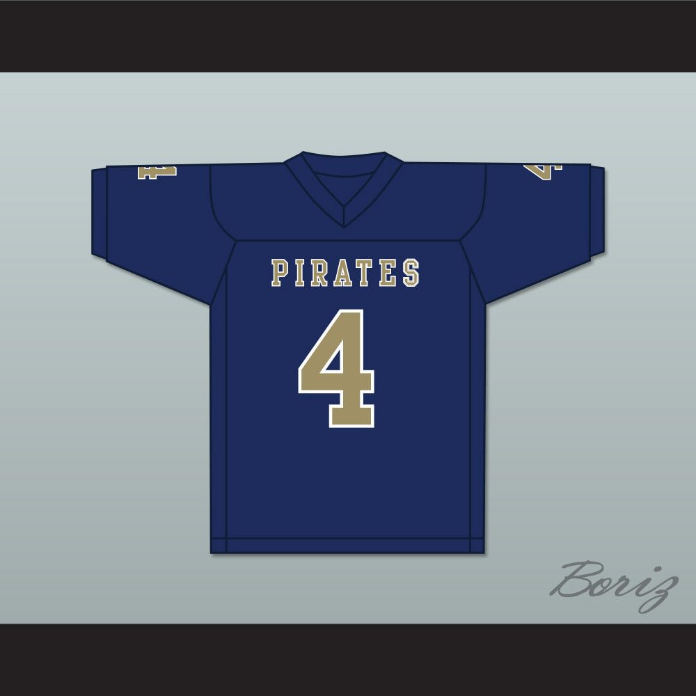 Markiese King 4 Independence Community College Pirates Dark Blue Football Jersey