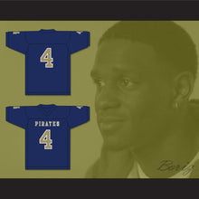 Load image into Gallery viewer, Markiese King 4 Independence Community College Pirates Dark Blue Football Jersey