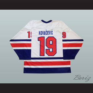 Marko Kovacevic 19 Yugoslavia International Hockey Jersey