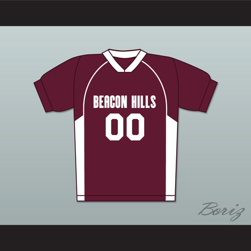 Derek Hale 00 Beacon Hills Cyclones Lacrosse Jersey Teen Wolf Maroon Style