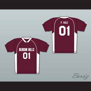 Peter Hale 01 Beacon Hills Cyclones Lacrosse Jersey Teen Wolf Maroon Style