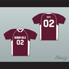 Load image into Gallery viewer, Vernon Boyd 02 Beacon Hills Cyclones Lacrosse Jersey Teen Wolf Maroon Style