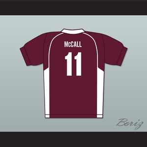 Scott McCall 11 Beacon Hills Cyclones Lacrosse Jersey Teen Wolf Maroon Style