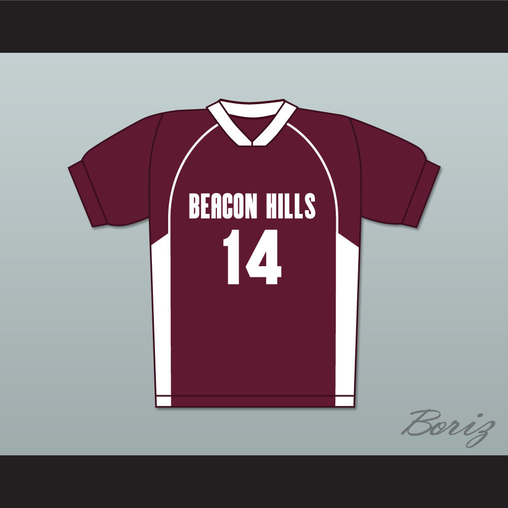 Isaac Lahey 14 Beacon Hills Cyclones Lacrosse Jersey Teen Wolf Maroon Style