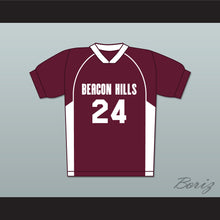 Load image into Gallery viewer, Stiles Stilinski 24 Beacon Hills Cyclones Lacrosse Jersey Teen Wolf Maroon Style