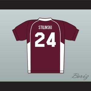 Stiles Stilinski 24 Beacon Hills Cyclones Lacrosse Jersey Teen Wolf Maroon Style