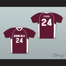 Load image into Gallery viewer, Stiles Stilinski 24 Beacon Hills Cyclones Lacrosse Jersey Teen Wolf Maroon Style