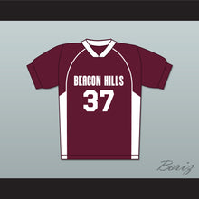 Load image into Gallery viewer, Jackson Whittemore 37 Beacon Hills Cyclones Lacrosse Jersey Teen Wolf Maroon Style