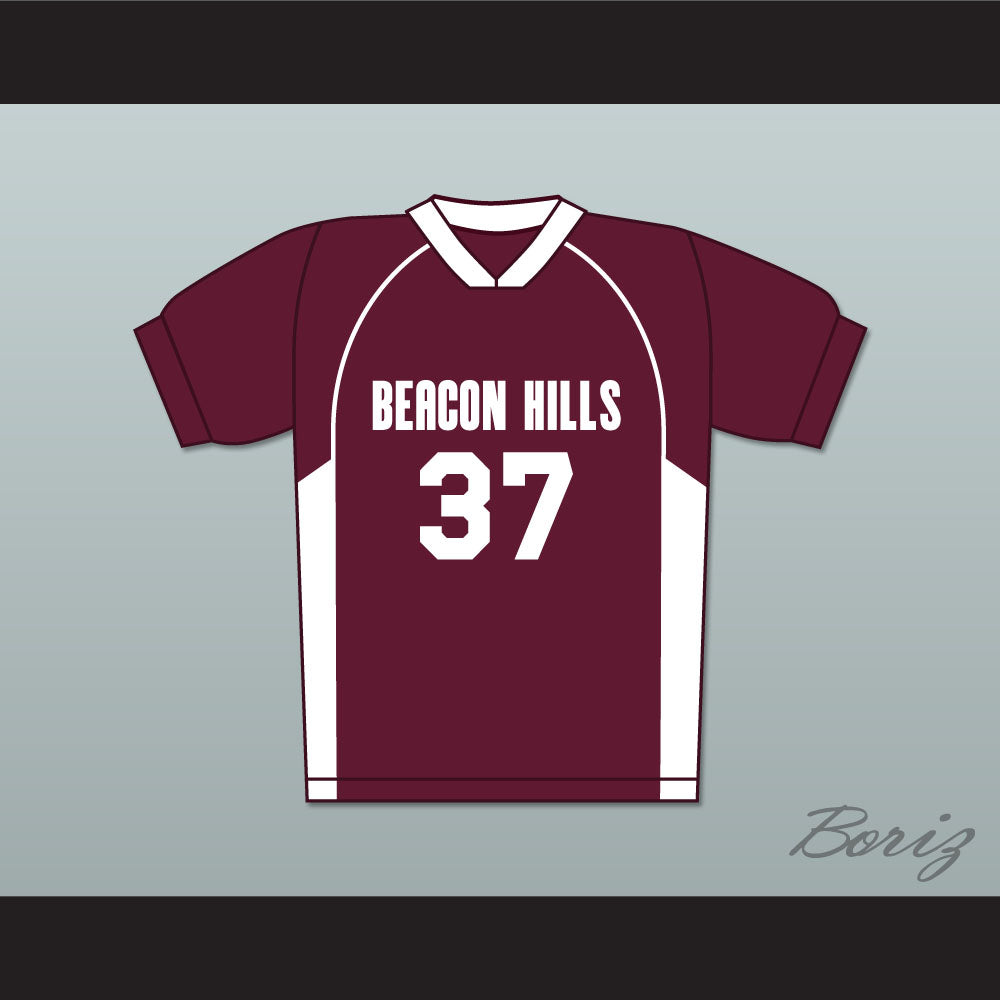 Jackson Whittemore 37 Beacon Hills Cyclones Lacrosse Jersey Teen Wolf Maroon Style