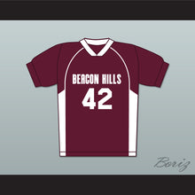 Load image into Gallery viewer, Scott Howard 42 Beacon Hills Cyclones Lacrosse Jersey Teen Wolf MaroonStyle