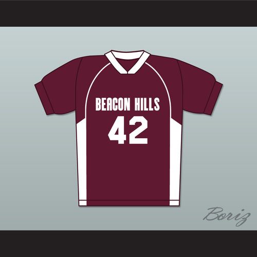 Scott Howard 42 Beacon Hills Cyclones Lacrosse Jersey Teen Wolf MaroonStyle