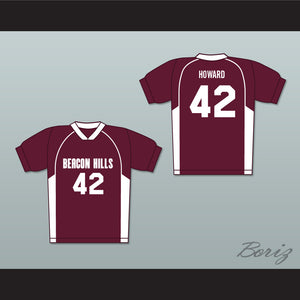 Scott Howard 42 Beacon Hills Cyclones Lacrosse Jersey Teen Wolf MaroonStyle