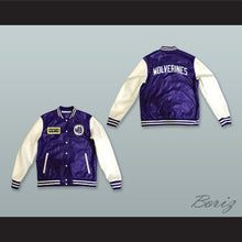 Load image into Gallery viewer, Martin Morris Brown College Purple and White Lab Leather Varsity Letterman Jacket