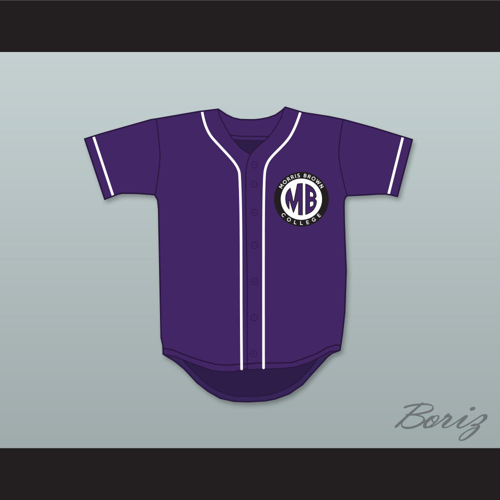 Martin Payne 23 Morris Brown College Purple Baseball Jersey