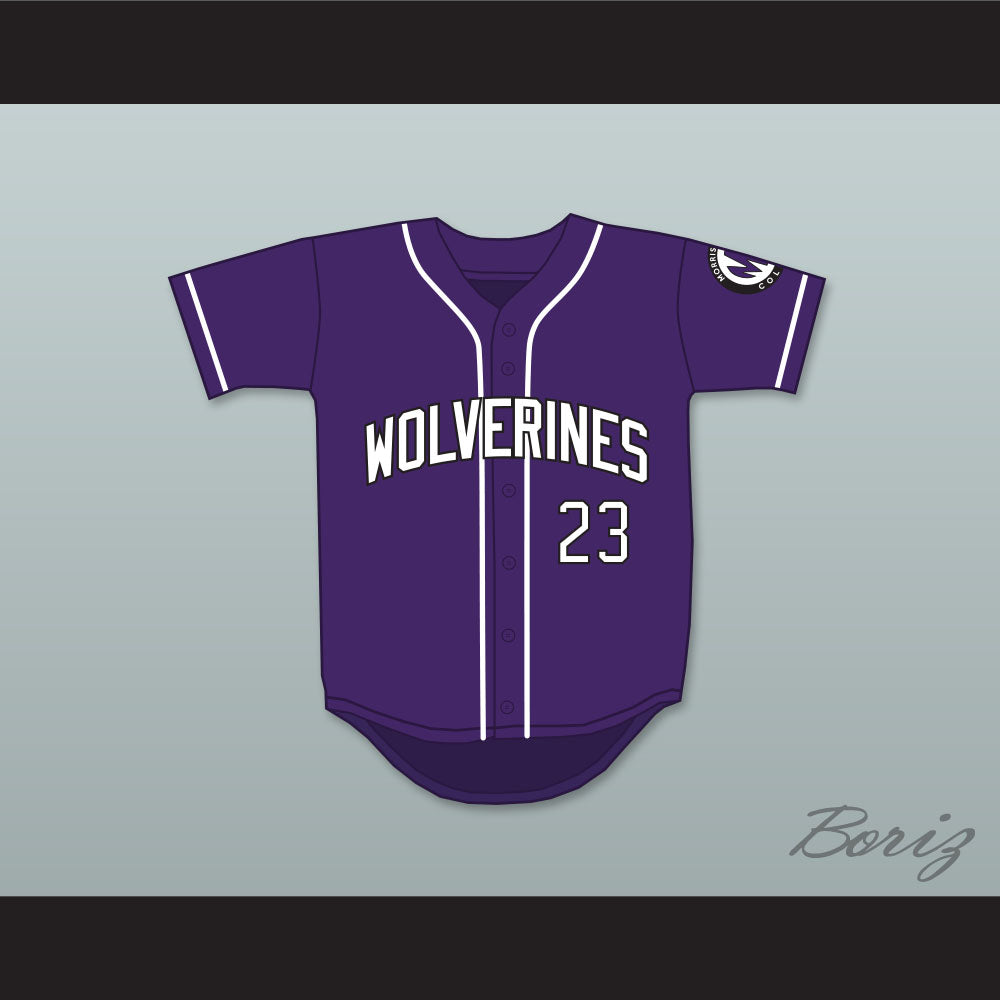 Martin Payne 23 Morris Brown College Wolverines Purple Baseball Jersey