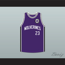 Load image into Gallery viewer, Martin Payne 23 Morris Brown College Wolverines Purple Basketball Jersey Patch