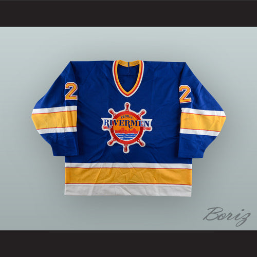 Martin Hamrlik 2 Peoria Rivermen Blue Hockey Jersey